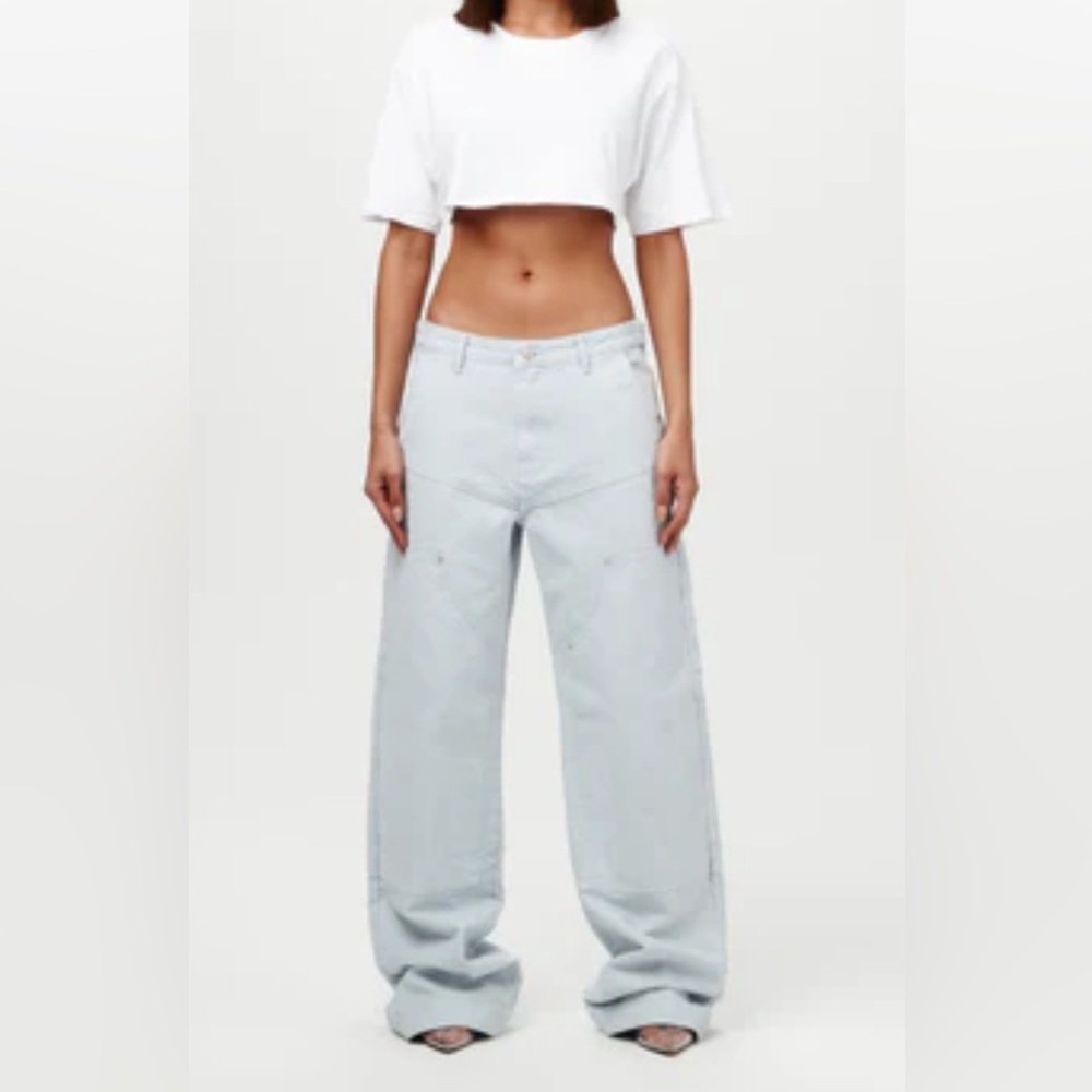 Naked Wardrobe patch Women's Light Blue Jeans